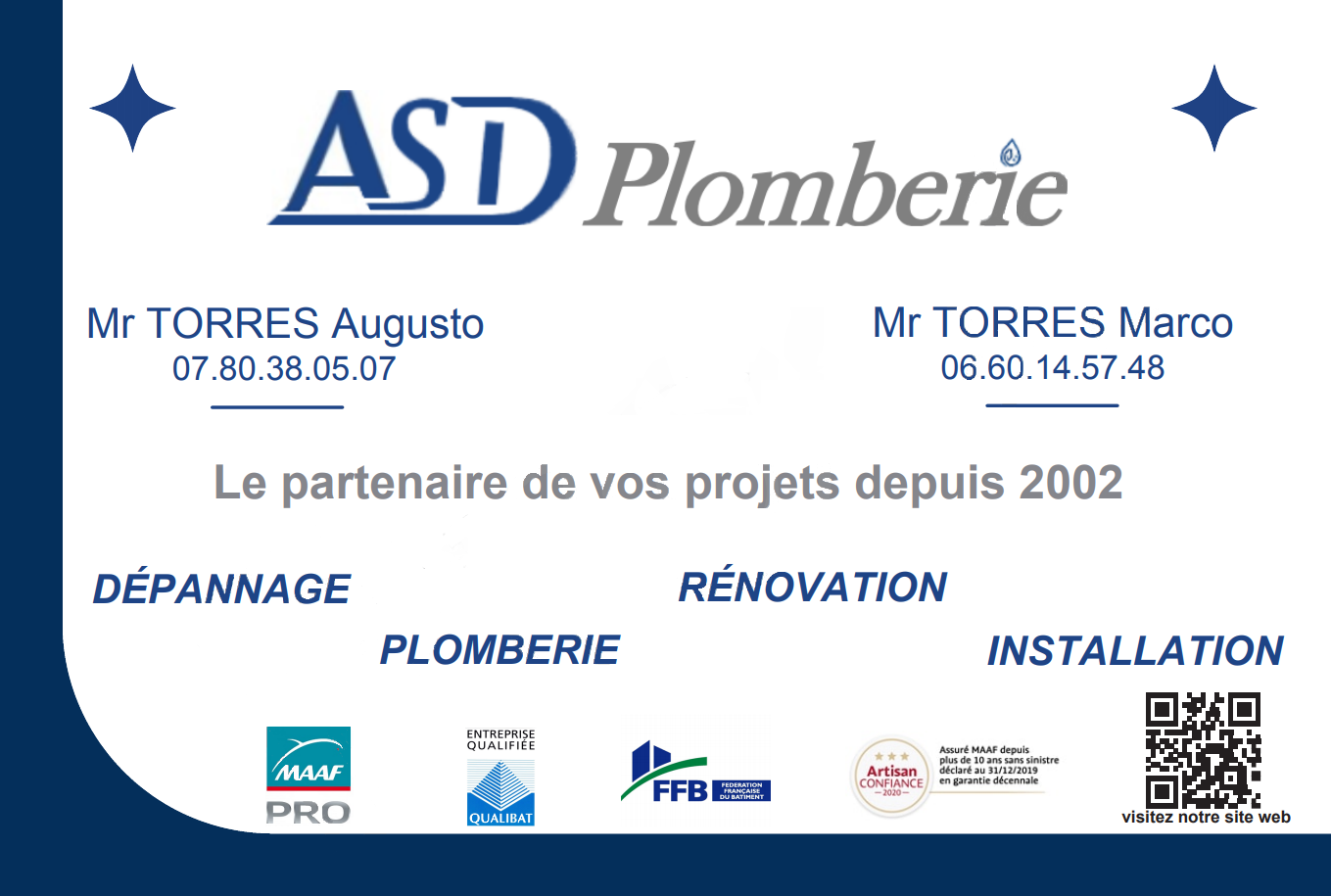 Logo de ASD PLOMBERIE